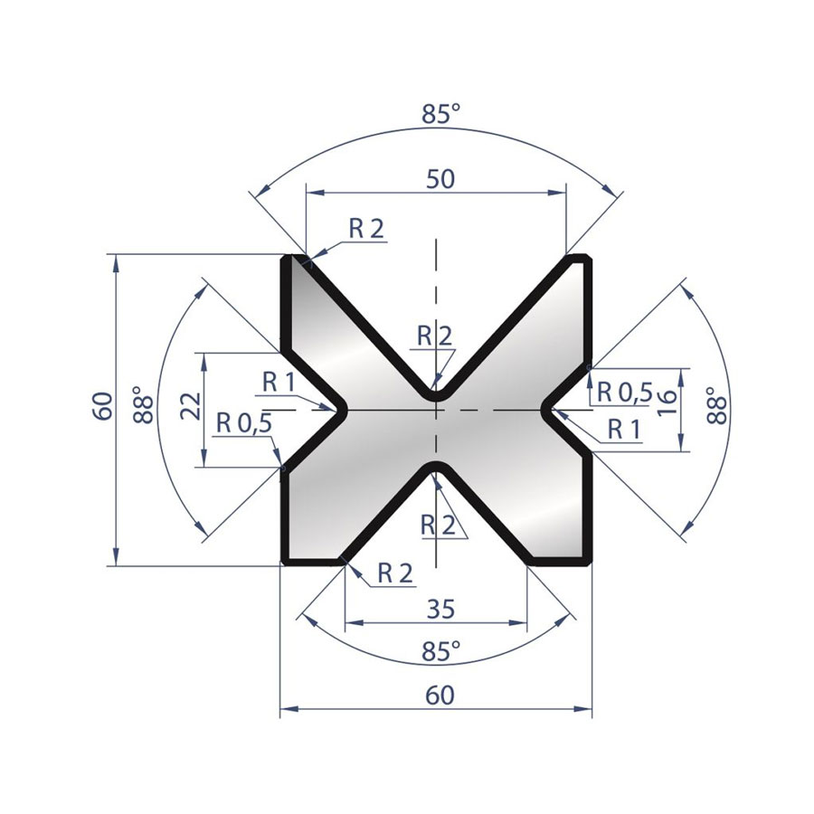 2030 - 4 V L MATRIZEN 85°/88°