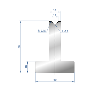 3015 – T MATRIZEN H=80mm 88°