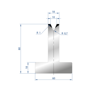 3028 – T MATRIZEN H=80mm 45°