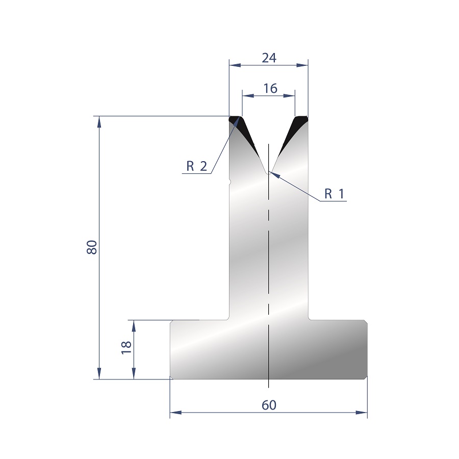 3030 – T MATRIZEN H=80 45°