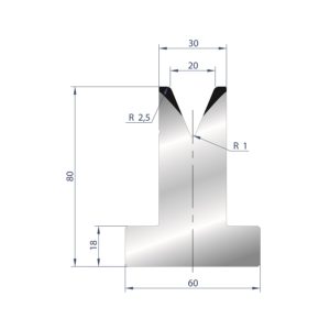 3031 – T MATRIZEN H=80 45°