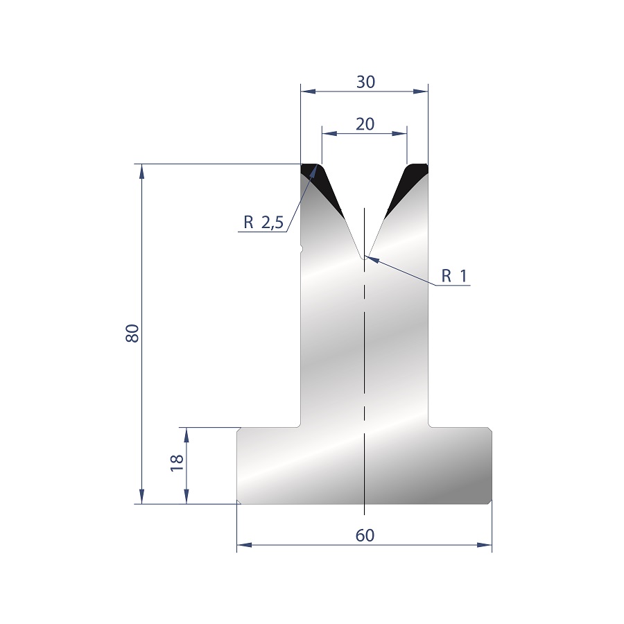 3031 – T MATRIZEN H=80 45°