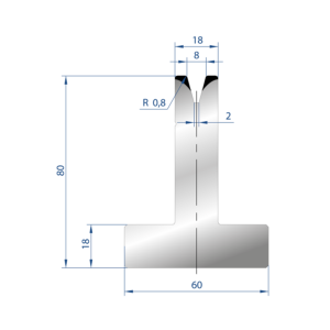 3043 – T MATRIZEN H=80mm 30°