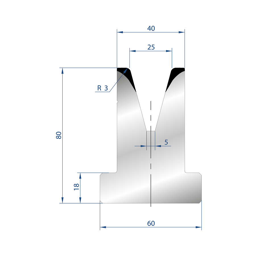 3048 – T MATRIZEN H=80mm 30°