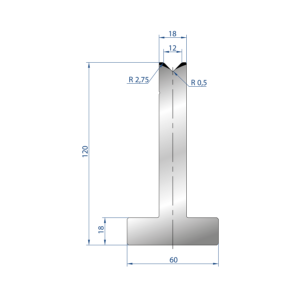 3055 – T MATRIZEN H=120mm 88°