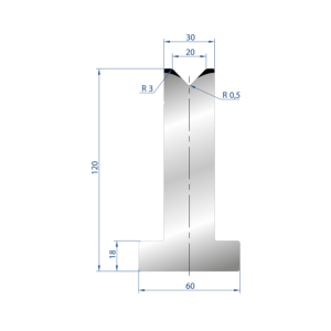 3057 – T MATRIZEN H=120mm 88°