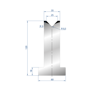 3058 – T MATRIZEN H=120mm 88°