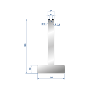 3059 – T MATRIZEN H=120mm 60°