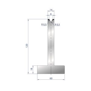 3060 – T MATRIZEN H=120mm 60°