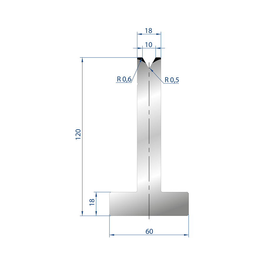 3061 – T MATRIZEN H=120mm 60°