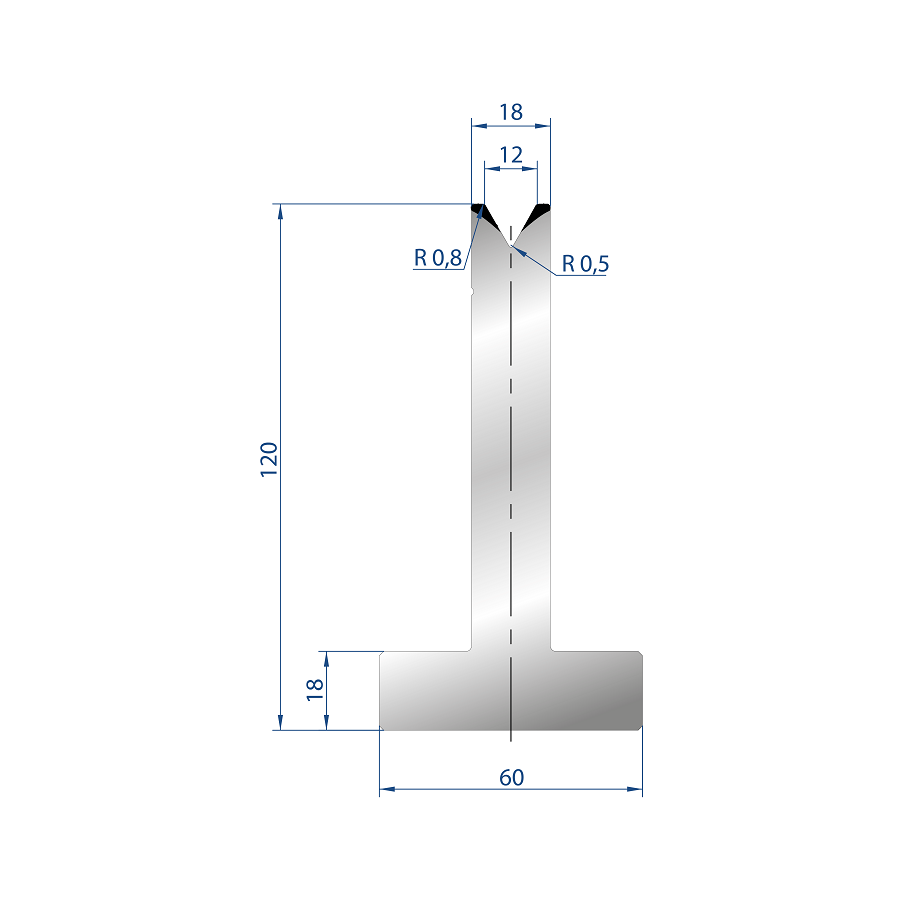 3062 – T MATRIZEN H=120mm 60°