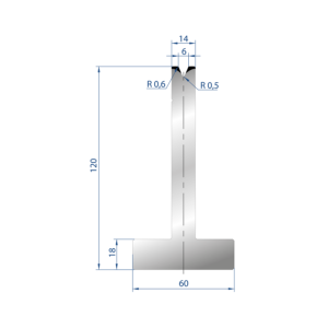 3066 – T MATRIZEN H=120mm 45°