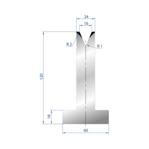 3070 – T MATRIZEN H=120mm 45°