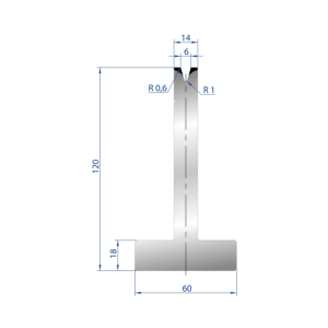 3073 – T MATRIZEN H=120mm 30°
