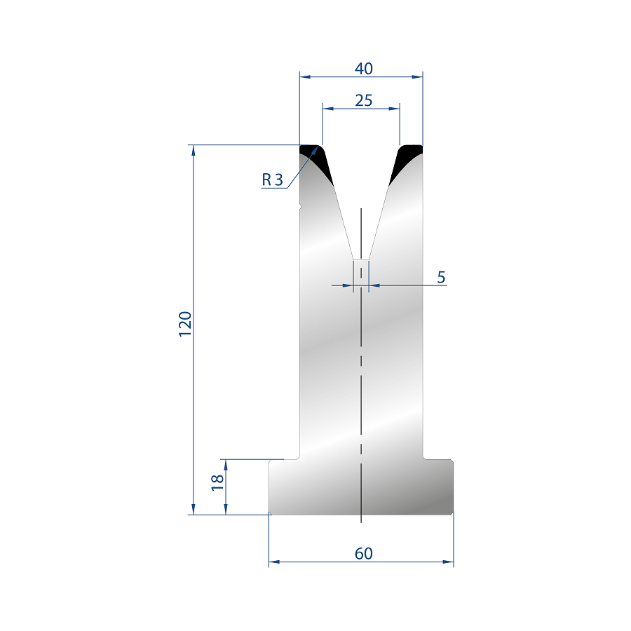 3079 – T MATRIZEN H=120mm 30°