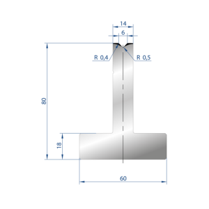 3080 – T MATRIZEN H=80mm 88°
