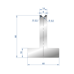 3081 – T MATRIZEN H=80mm 88°