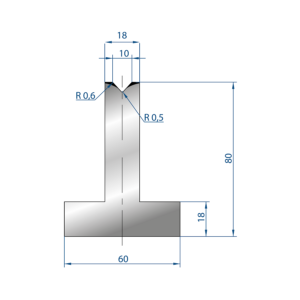 3088 – T MATRIZEN H=80mm 85°