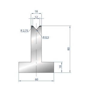 3089 – T MATRIZEN H=80mm 85°