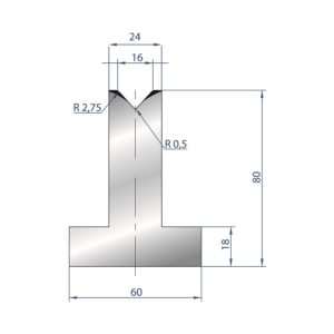 3090 – T MATRIZEN H=80mm 85°