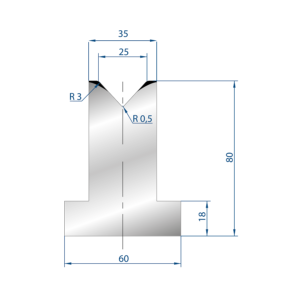 3092 – T MATRIZEN H=80mm 85°