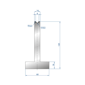 3094 – T MATRIZEN H=120mm 85°