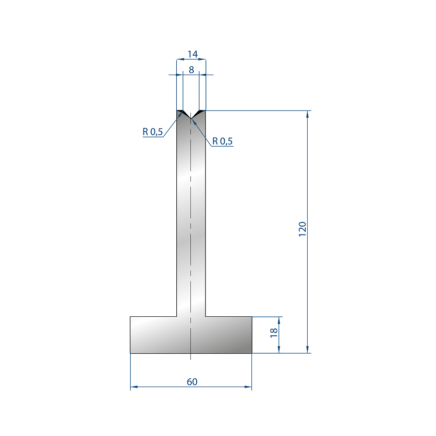 3094 – T MATRIZEN H=120mm 85°