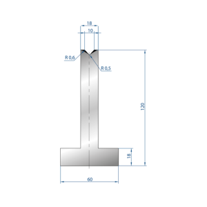 3095 – T MATRIZEN H=120mm 85°