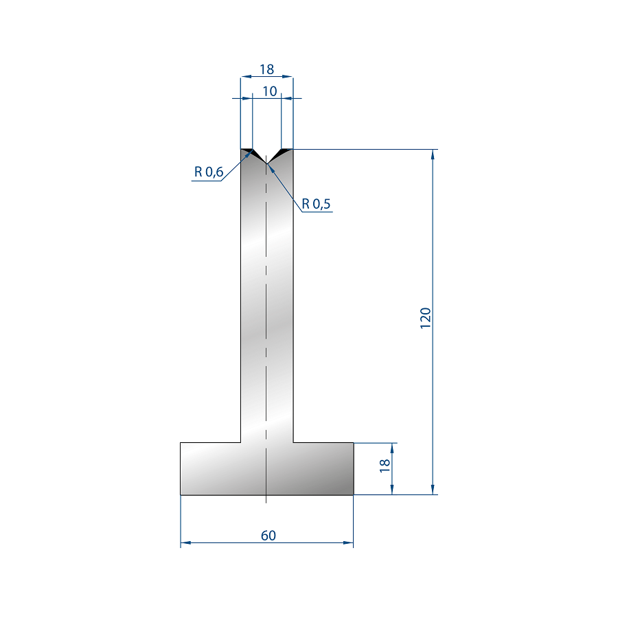 3095 – T MATRIZEN H=120mm 85°