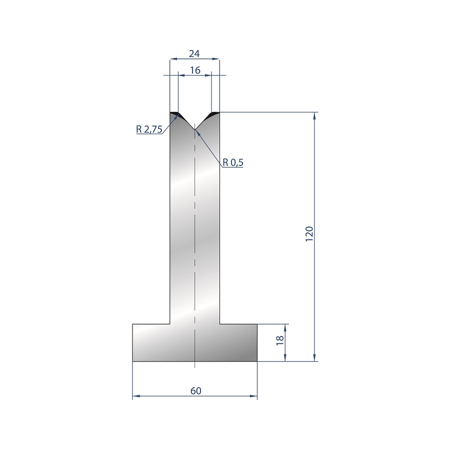 3097 – T MATRIZEN H=120mm 85°