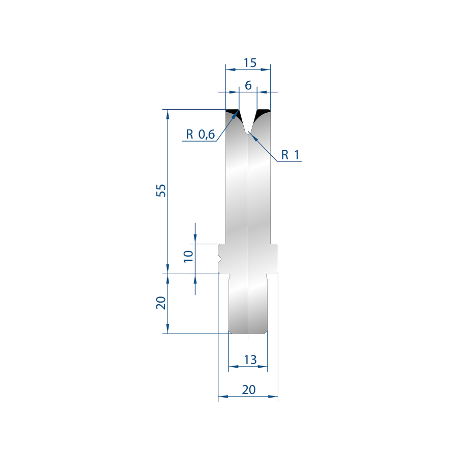 3115 -1 V MATRIZEN 30° - EUROSTAMP ABKANTWERKZEUGE