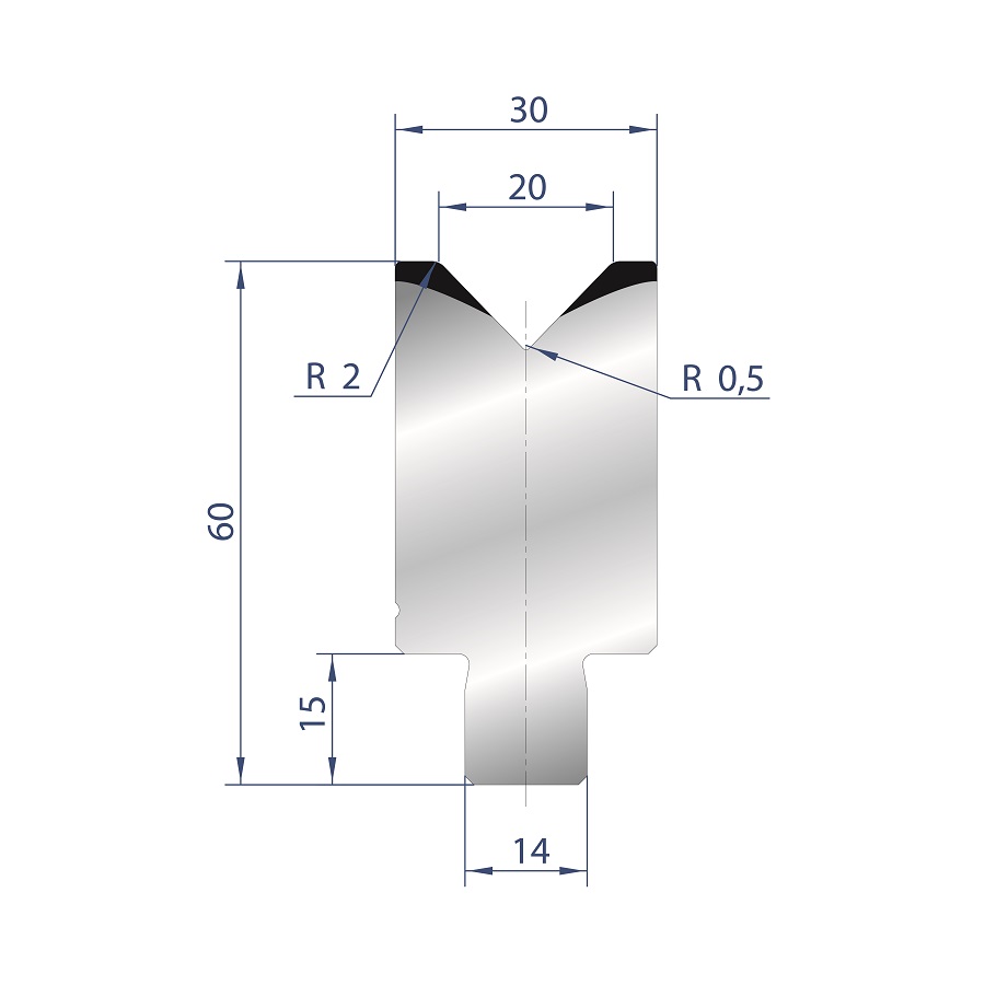 3164 - 1 V ZENTRISCHE MATRIZEN 88°
