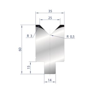 3165 - 1 V ZENTRISCHE MATRIZEN 88°