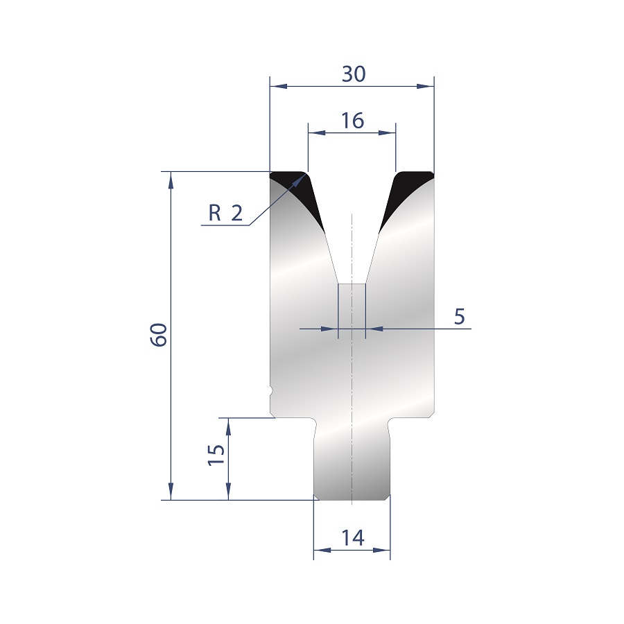 3170 -1 V ZENTRISCHE MATRIZEN 30°