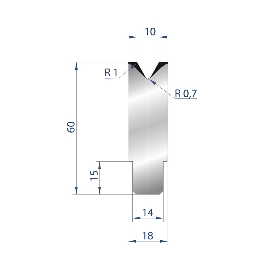 3195 - 1 V ZENTRISCHE MATRIZEN 60°