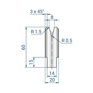 3328 V8 - 1V MATRIZEN 30°