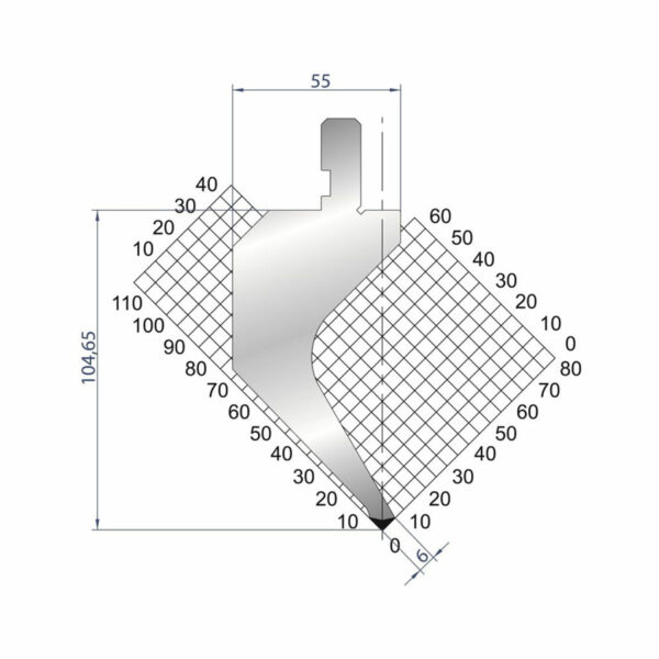 1171 - Stempel 85° - EUROSTAMP ABKANTWERKZEUGE